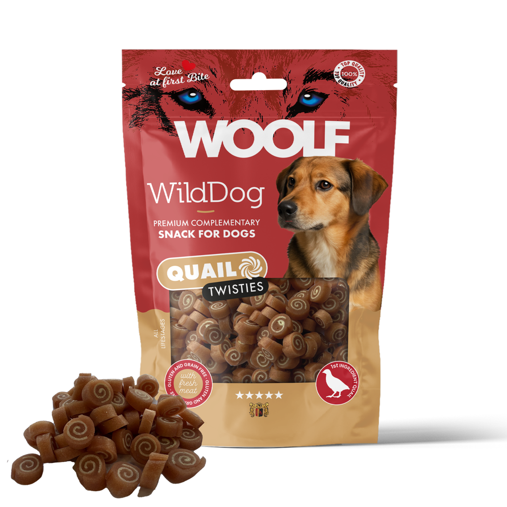 Woolf WildDog Quail & Cod Twisties 100 g