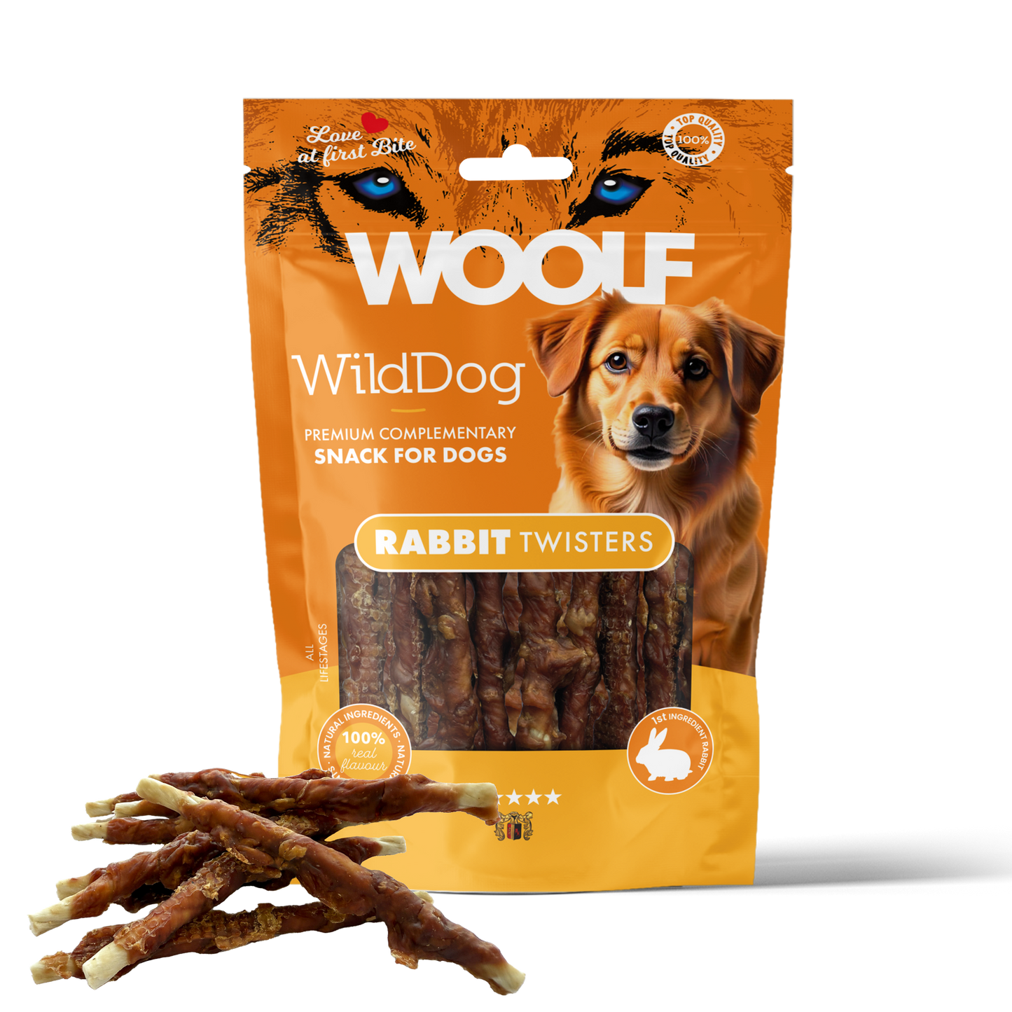 Woolf WildDog Kanin Twister 100 g