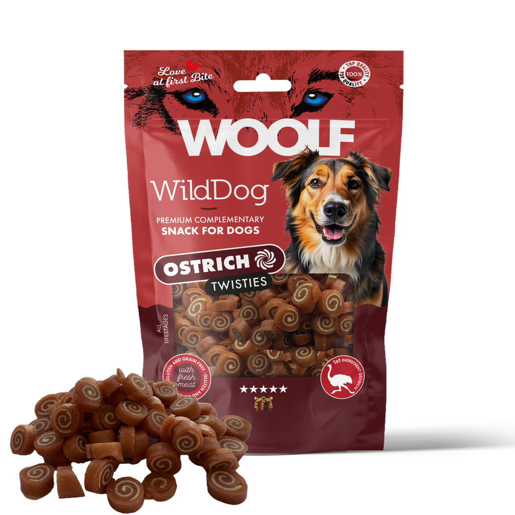 Woolf WildDog Struts & Torsk Twisties 100 g