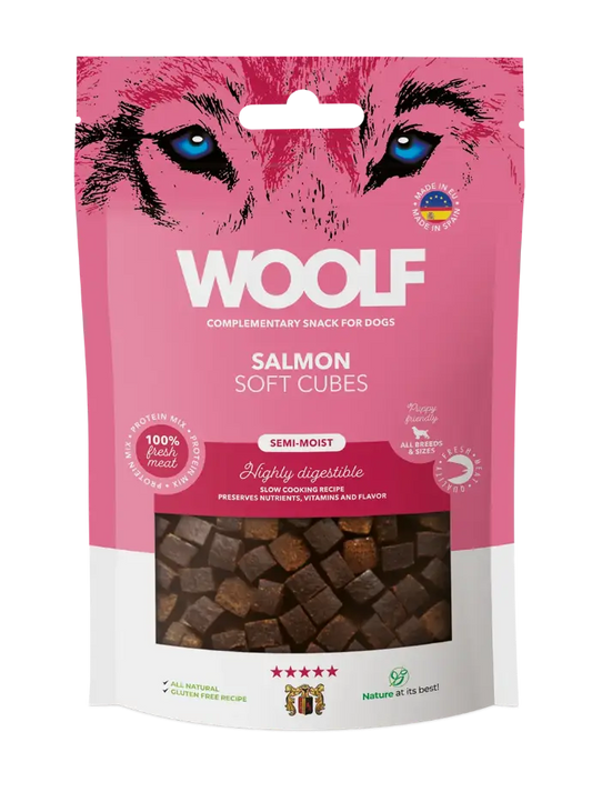 Woolf Soft Cubes Laks 100g
