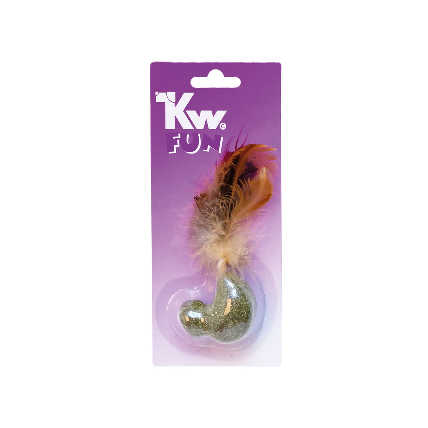 KW Fun Mus m/fjær og catnip 6CM
