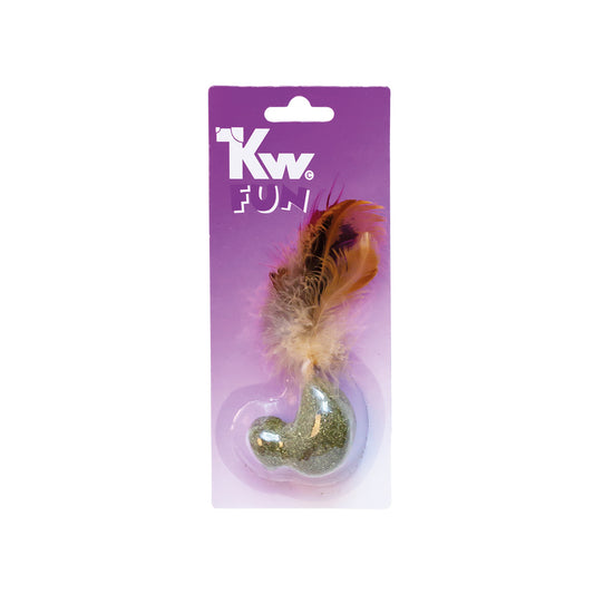 KW Fun Mus m/fjær og catnip 6CM