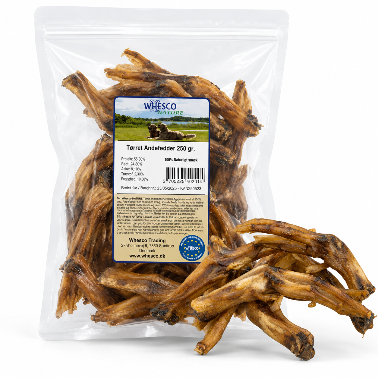 Whesco Andeføtter Tørket 250gr