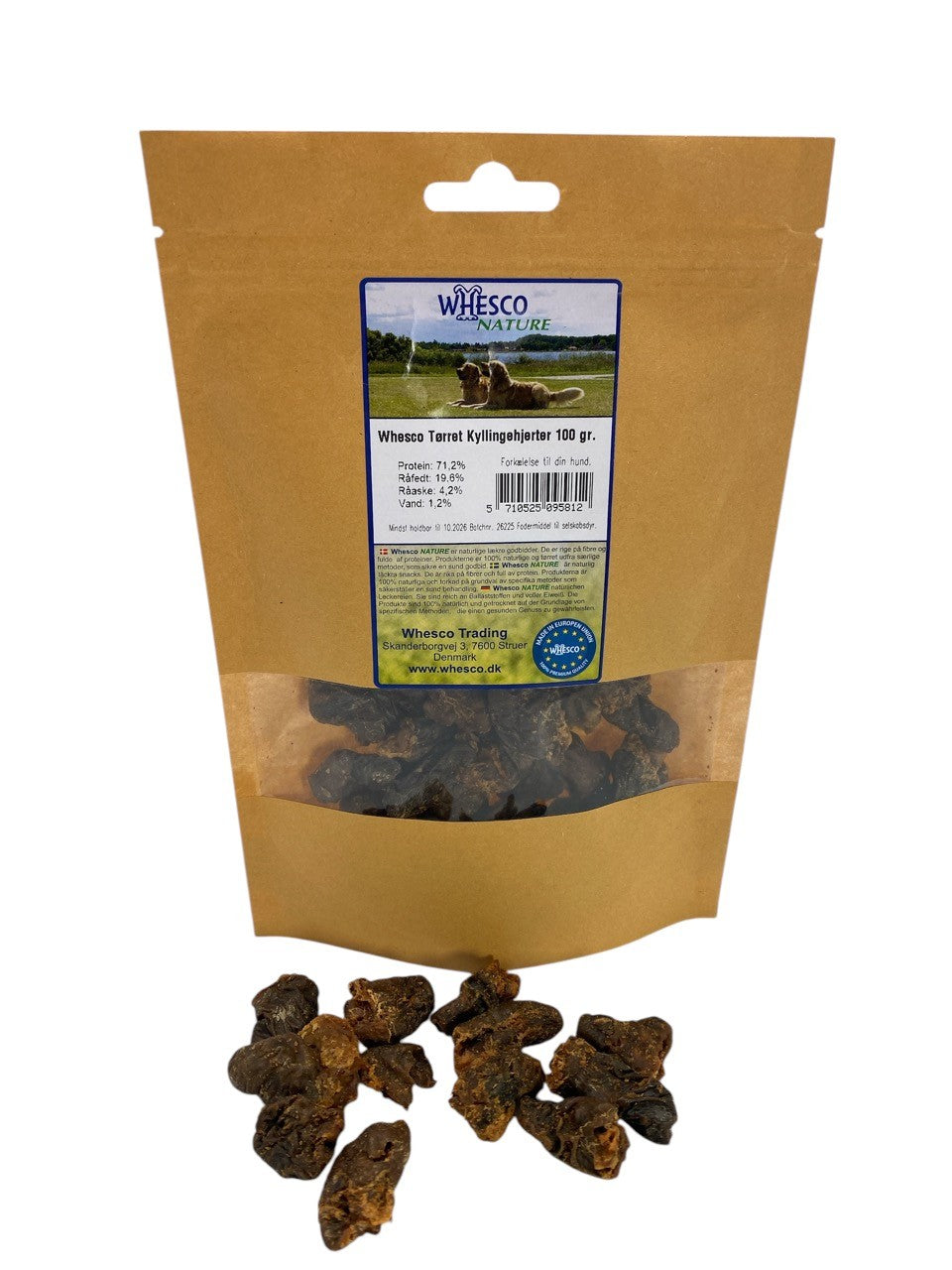 Whesco Tørkede Kyllinghjerter 100gr